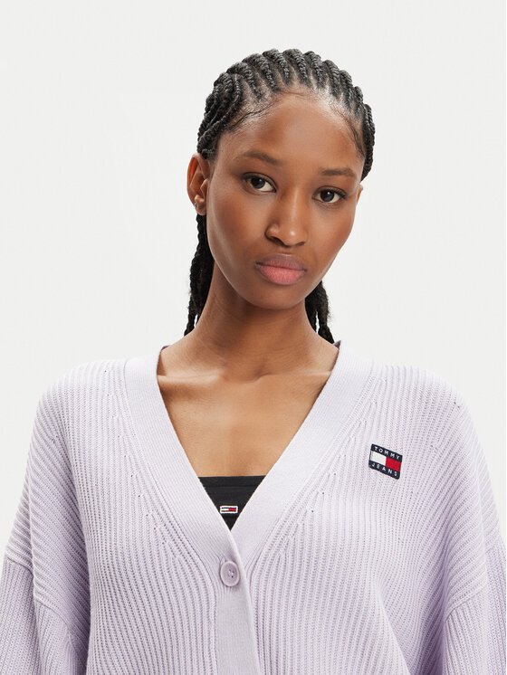Tommy Jeans Tommy Jeans Кардиган Essential DW0DW17253 Виолетов Relaxed Fit