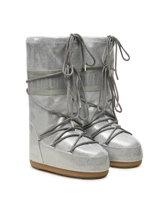 Moon Boot Moon Boot Čizme za snijeg Icon Glitter 80D1402850 Srebrna
