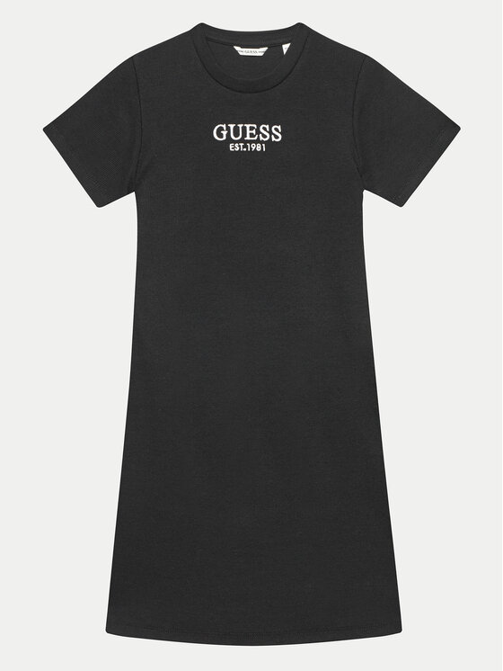 Guess Guess Každodenní šaty J4YK31 KBZP4 Černá Slim Fit