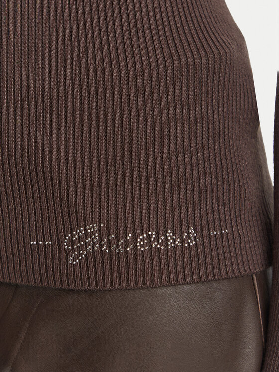 Guess Guess Halenka W6YR09 Z0948 Tmavě hnědá Slim Fit