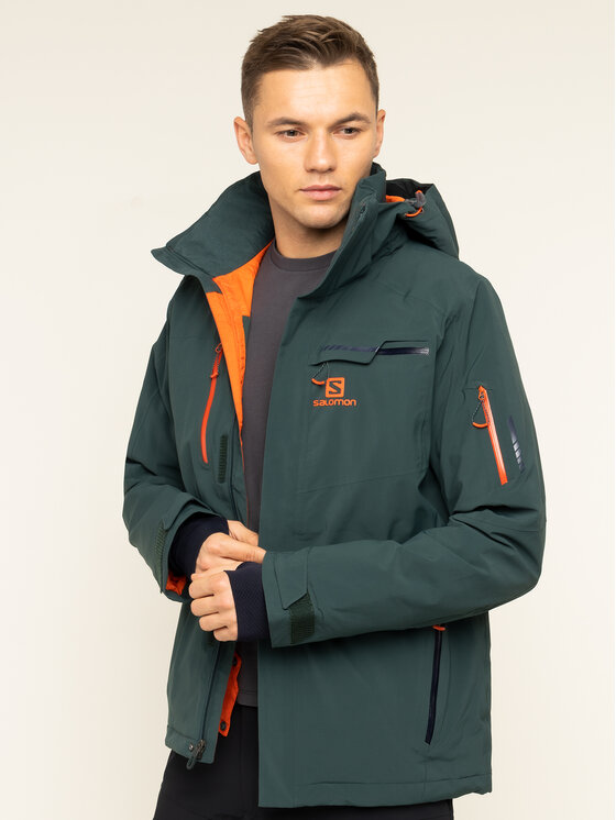 Salomon Salomon Slidinėjimo striukė Brilliant LC1192100 Žalia Regular Fit