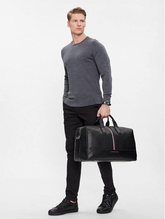 Tommy Hilfiger Borsa Th Central Duffle AM0AM11821 Nero