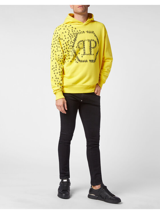 PHILIPP PLEIN PHILIPP PLEIN Mikina 175 Žltá Regular Fit