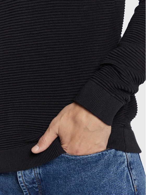 Solid Solid Maglione 21106094 Nero Regular Fit
