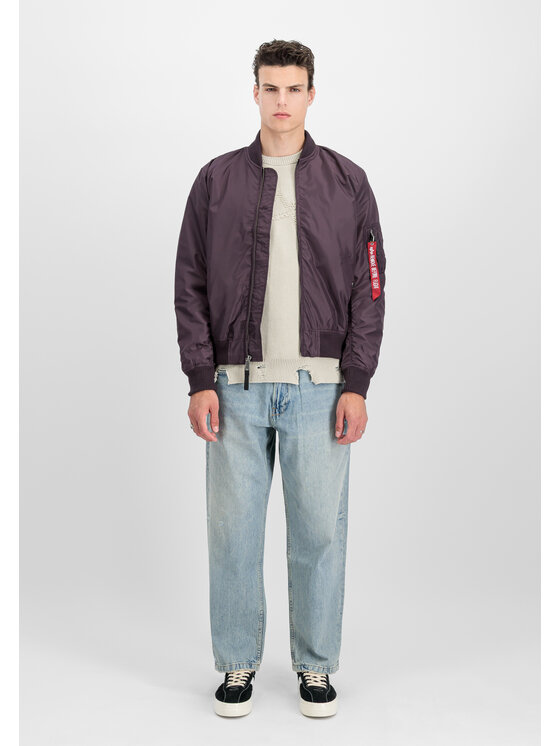 Alpha Industries Alpha Industries Kurtka bomber MA-1 TT Two Tone Bomber Jacket Fioletowy Slim Fit