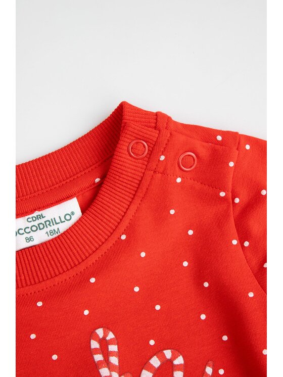 Coccodrillo Coccodrillo Body dziecięce ZC6112102MER-009 Czerwony Regular Fit