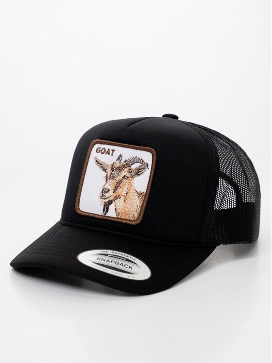 MyStars MyStars Czapka z daszkiem Czapka Z Daszkiem Trucker Czarna z Kozą MyStars Goat uni Czarny