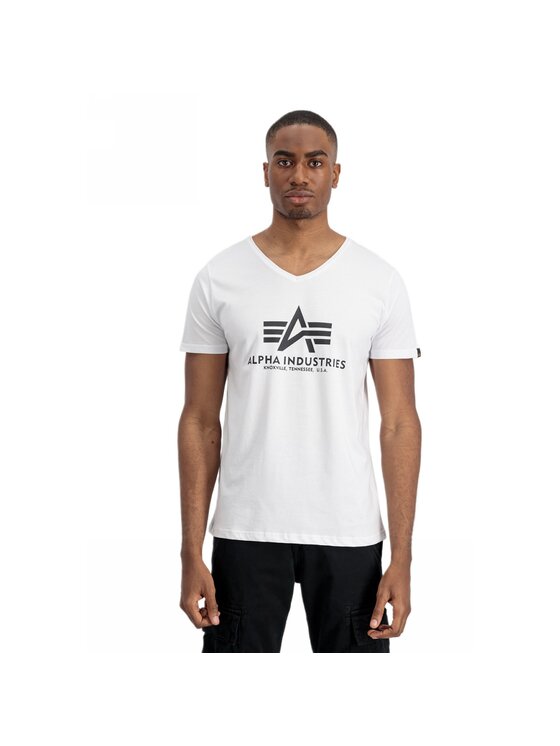 Alpha Industries Alpha Industries T-Shirt AI.106512-09 Bílá Basic Fit