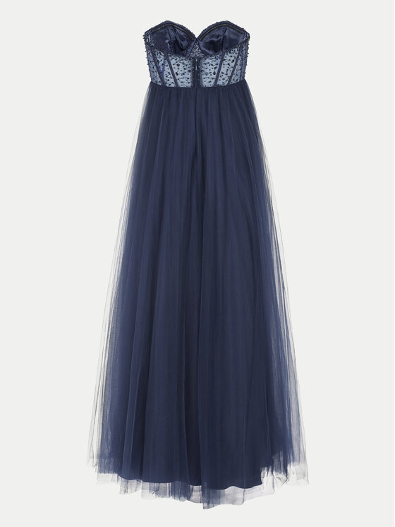 Hey Kyla Swing Abendkleid 5AH023HK Dunkelblau Slim Fit