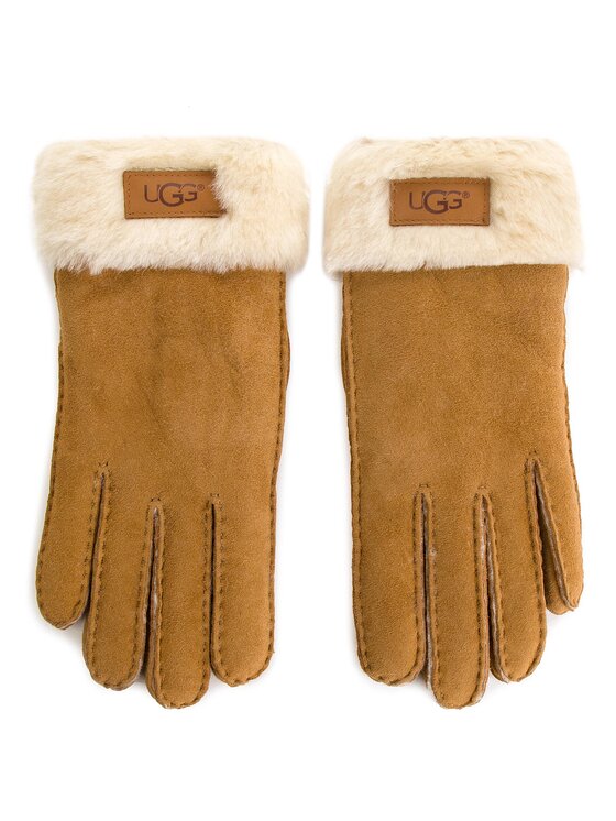 Ugg Ugg Дамски ръкавици W Turn Cuff Glove 17369 Кафяв
