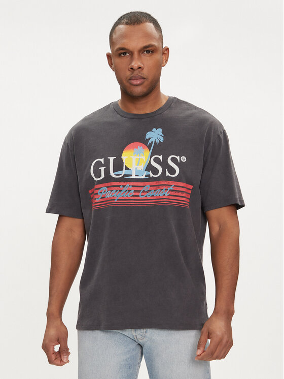 Guess Tricou M4GI41 KBZV1 Gri Regular Fit