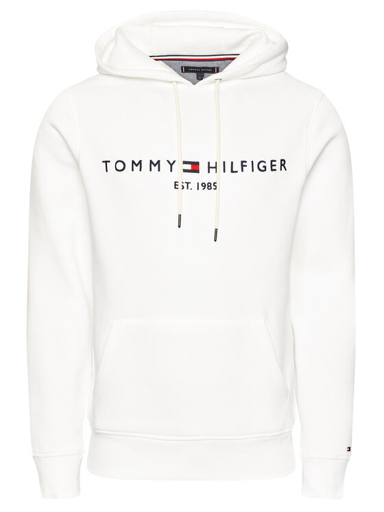 Tommy Hilfiger Tommy Hilfiger Bluză Logo MW0MW11599 Alb Regular Fit