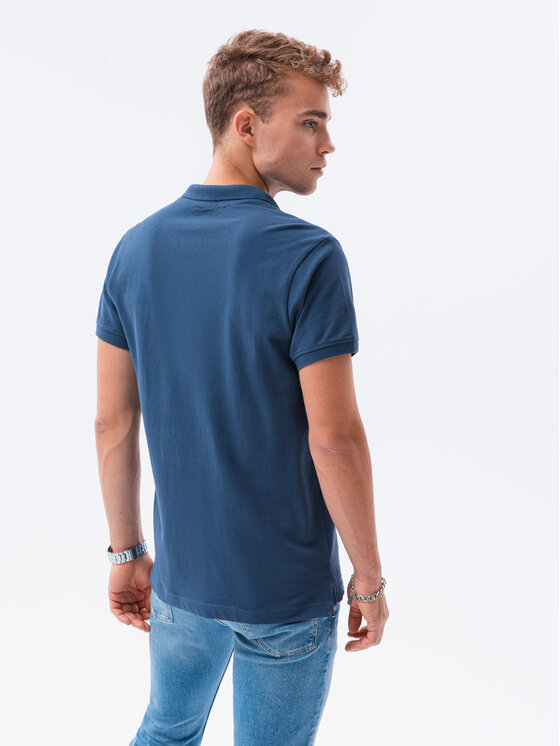 Ombre Ombre Polokošile S1374 Tmavomodrá Regular Fit