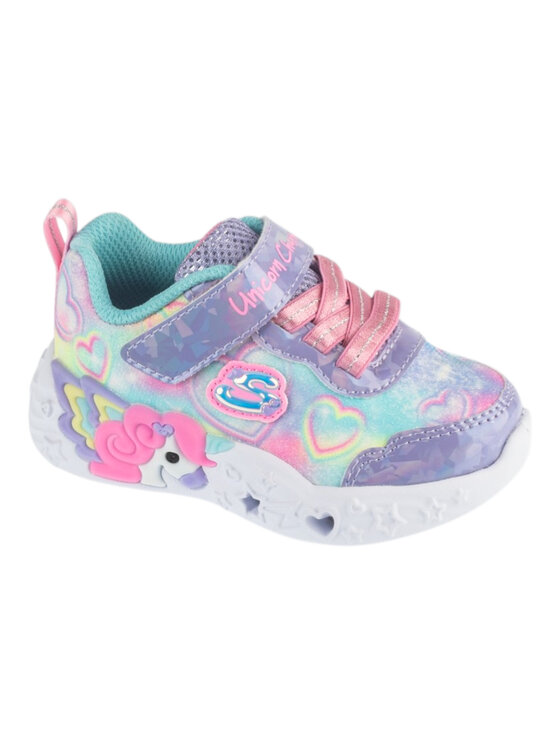Skechers Skechers Sneakersy Unicorn Charmer - Lil Heart Sparkles Fioletowy