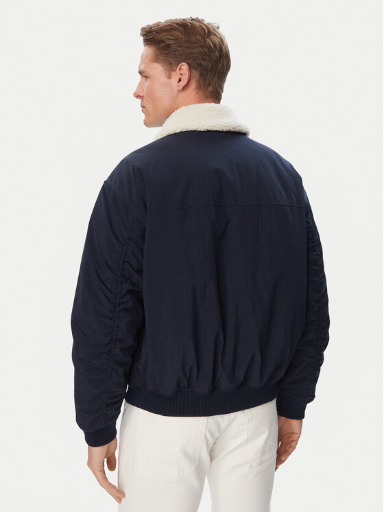 Tommy Jeans Tommy Jeans Bomberjacke Flag Aviator  DM0DM23499 Dunkelblau Relaxed Fit