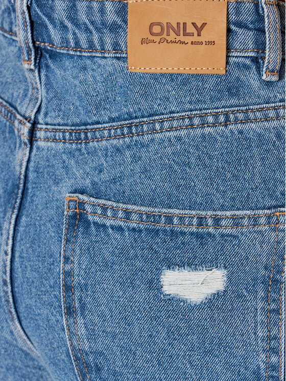 ONLY ONLY Pantaloncini di jeans Jagger 15245695 Blu Mom Fit
