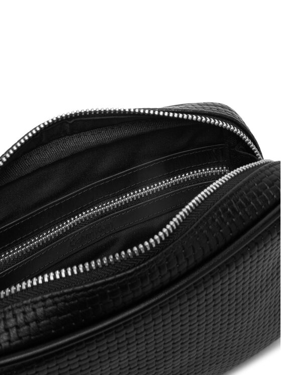 Calvin Klein Calvin Klein Geantă crossover Embossed Woven Zip Pouch LV04D1111G Negru