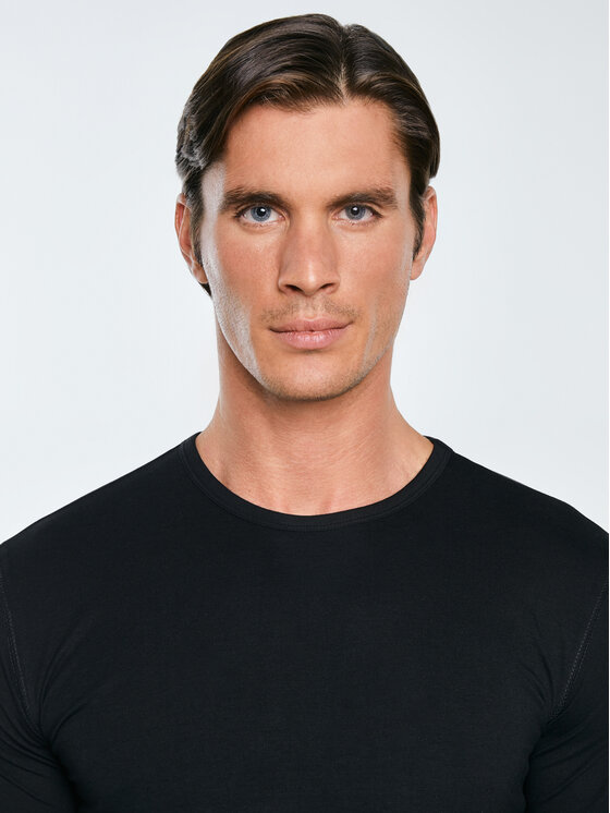 BIG STAR BIG STAR T-Shirt SUPICLASSIC Czarny Slim Fit