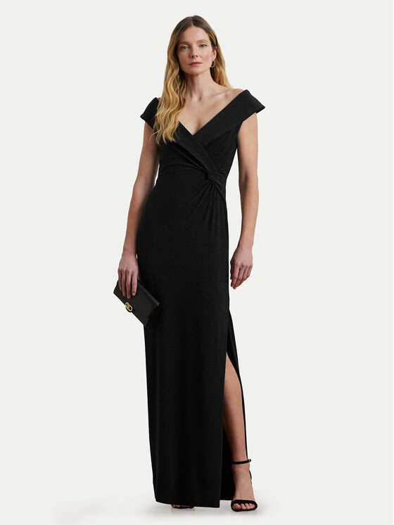 LAUREN RALPH LAUREN Lauren Ralph Lauren Večerna obleka 253863940001 Črna Slim Fit