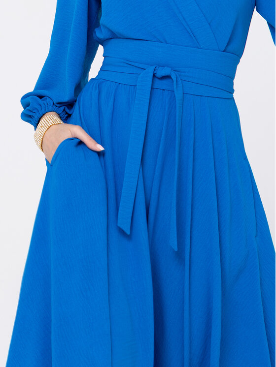 LIDIA KALITA LIDIA KALITA Sukienka koktajlowa Verona Niebieski Flare Fit