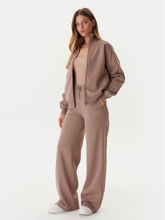 Guess Guess Donji dio trenerke V5BB12 KCX22 Bež Wide Leg