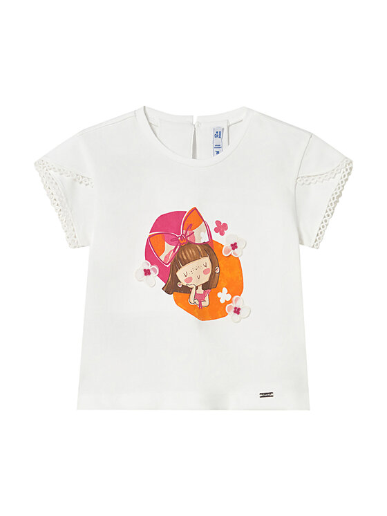 Mayoral Mayoral T-särk 1079 Valge Regular Fit