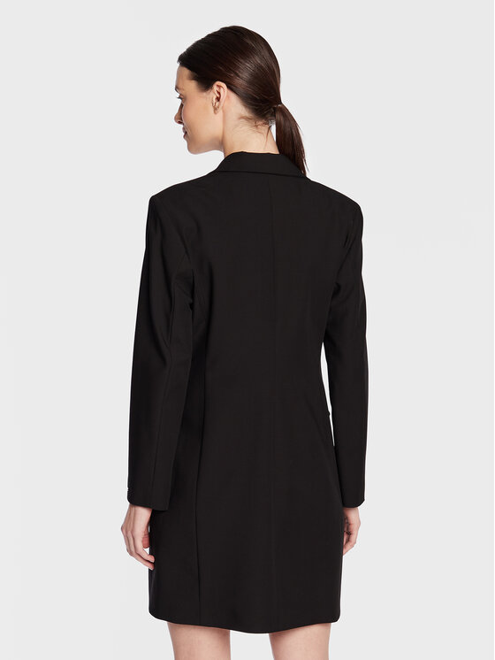 Tommy Hilfiger Tommy Hilfiger Hétköznapi ruha By Night WW0WW37334 Fekete Oversize