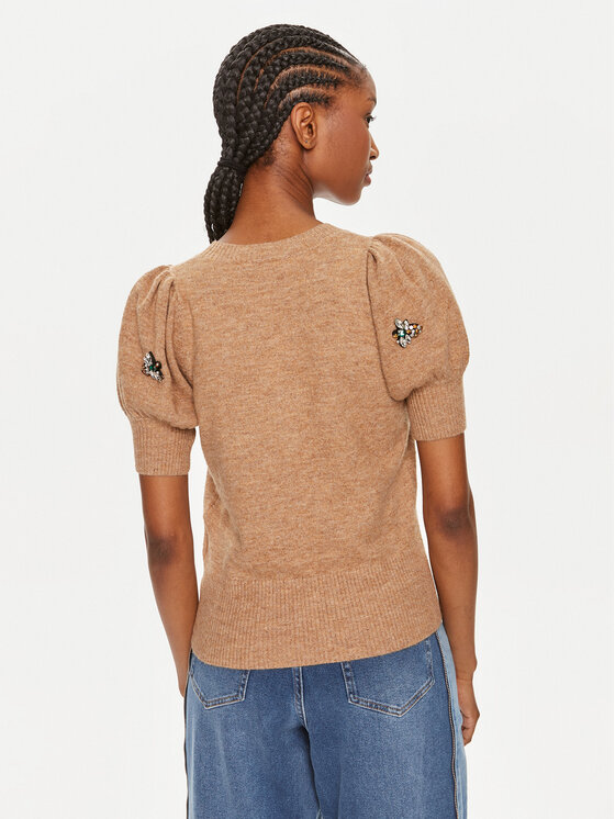 Munthe Munthe Pulover Obtain 242160024270 Bež Slim Fit