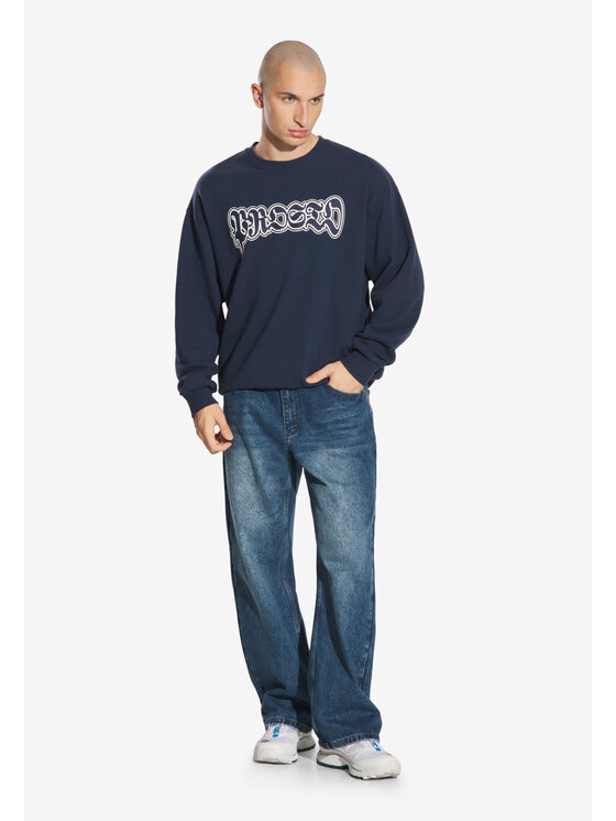 PROSTO. PROSTO. Bluza Graffiti Granatowy Oversize