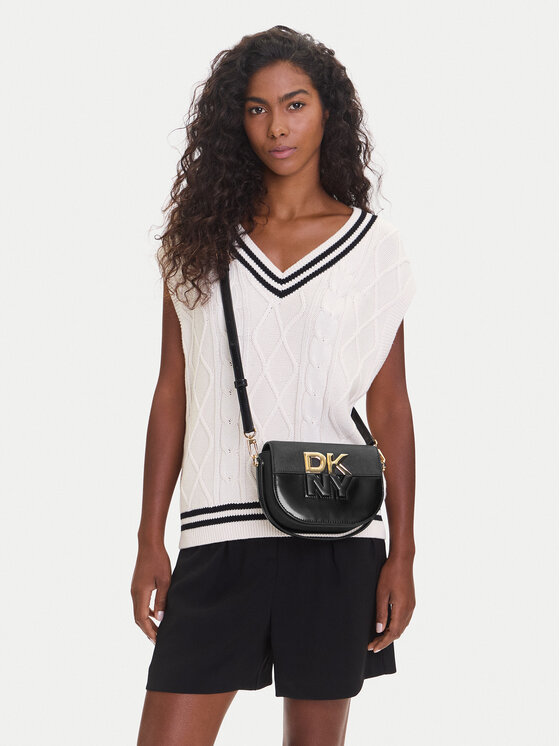 DKNY DKNY Torebka Echo Sm Flap Cbody R42EKE28 Czarny