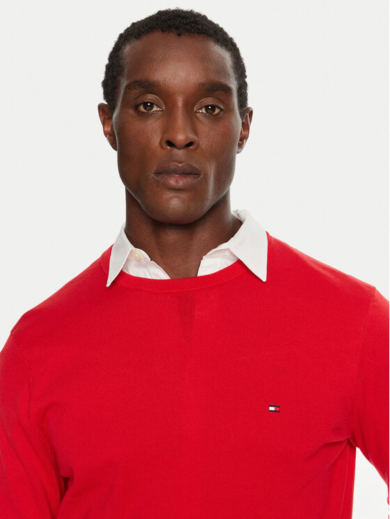 Tommy Hilfiger Tommy Hilfiger Kampsun MW0MW14748 Punane Regular Fit