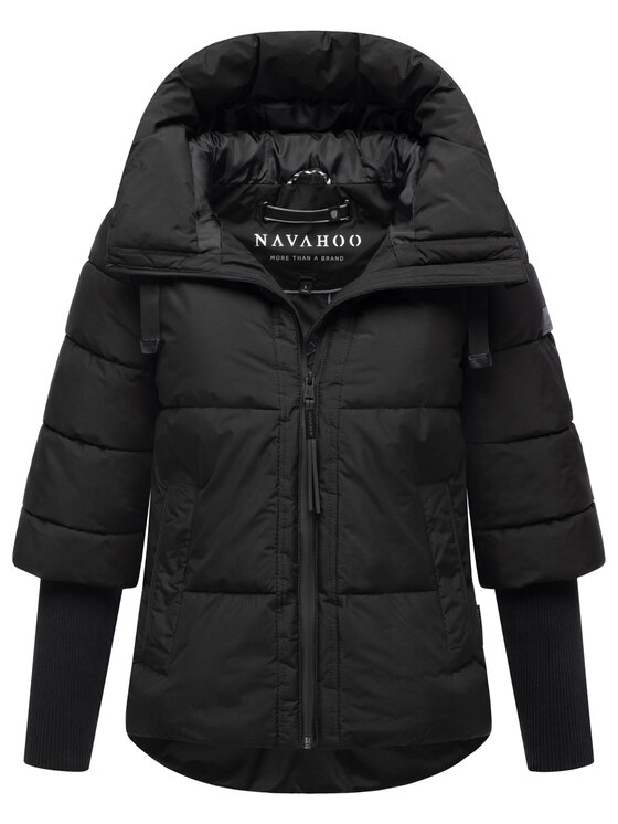 Navahoo Navahoo Kurtka zimowa Lotusherz Czarny Regular Fit