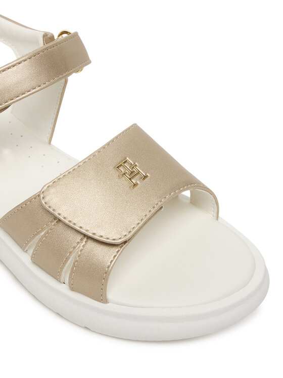 Tommy Hilfiger Tommy Hilfiger Sandály Velcro Sandal T1A2-34275-1372 Zlatá
