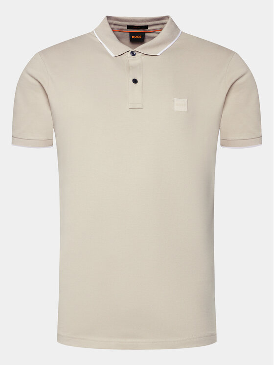 BOSS Boss Polokošeľa Passertip 50507699 Béžová Slim Fit