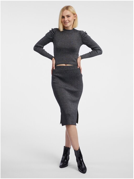 Orsay Orsay Sweter 507525660000__XS Szary A-Line Fit