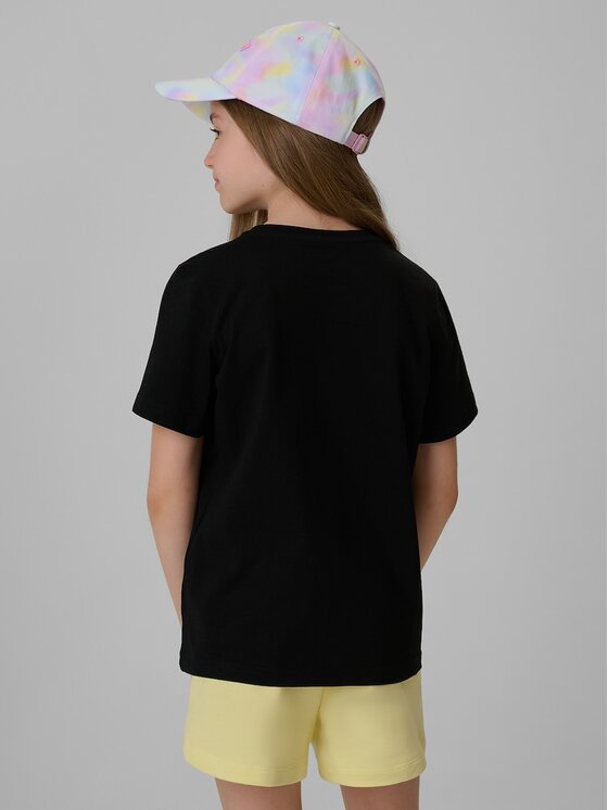 4F 4F T-Shirt 4FJRAW26TTSHF4240-20S Μαύρο Regular Fit