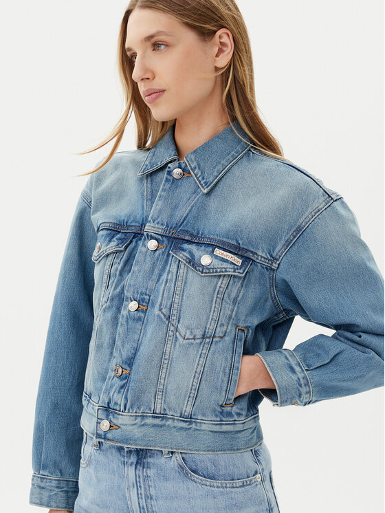 Calvin Klein Calvin Klein Traper jakna LV047B075G Plava Regular Fit