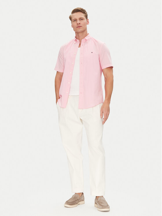 Tommy Hilfiger Tommy Hilfiger Košile MW0MW37584 Růžová Regular Fit