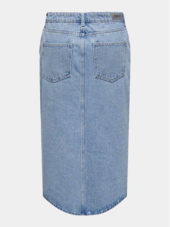 ONLY ONLY Spódnica jeansowa Bianca 15319268 Niebieski Regular Fit