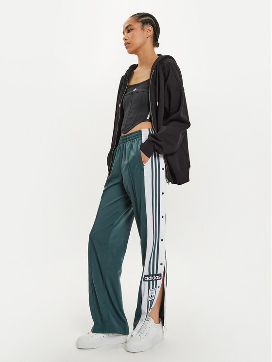 adidas adidas Pantaloni da tuta Adibreak IZ2761 Verde Loose Fit