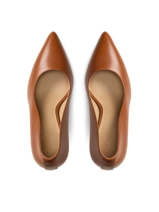 LAUREN RALPH LAUREN LAUREN RALPH LAUREN Čevlji z visoko peto Lindella II 802P09032002 Rjava