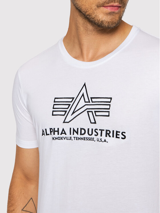 Alpha Industries Alpha Industries T-Shirt Basic 118505 Λευκό Regular Fit