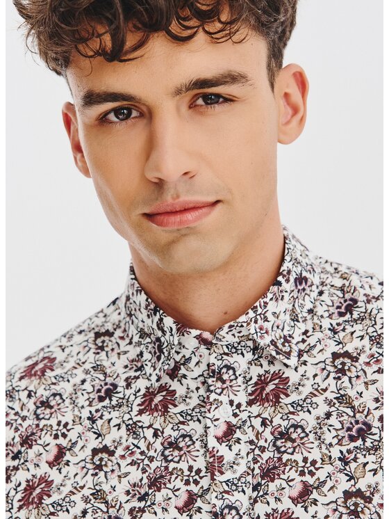 Pako Lorente Pako Lorente Koszula P25WF-1X-054 Biały Slim Fit