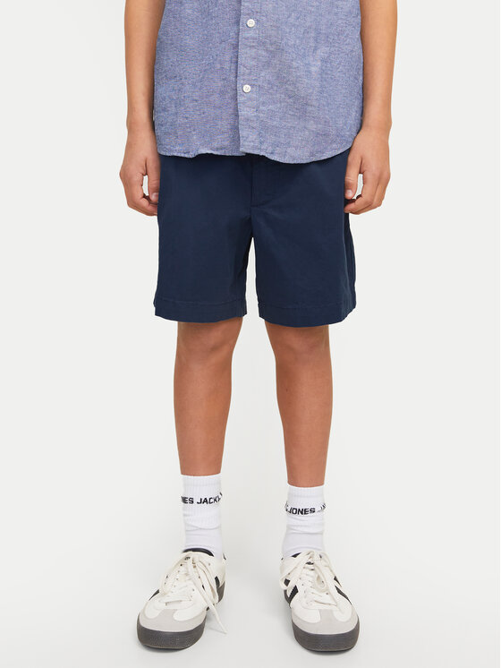 Jack & Jones Junior Jack & Jones Junior Szövet rövidnadrág Jaiden 12275013 Sötétkék Loose Fit