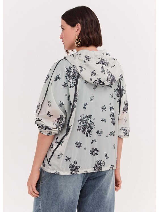 Fiorella Rubino Fiorella Rubino Płaszcz zimowy R000L000338N0S1 Biały A-Line Fit