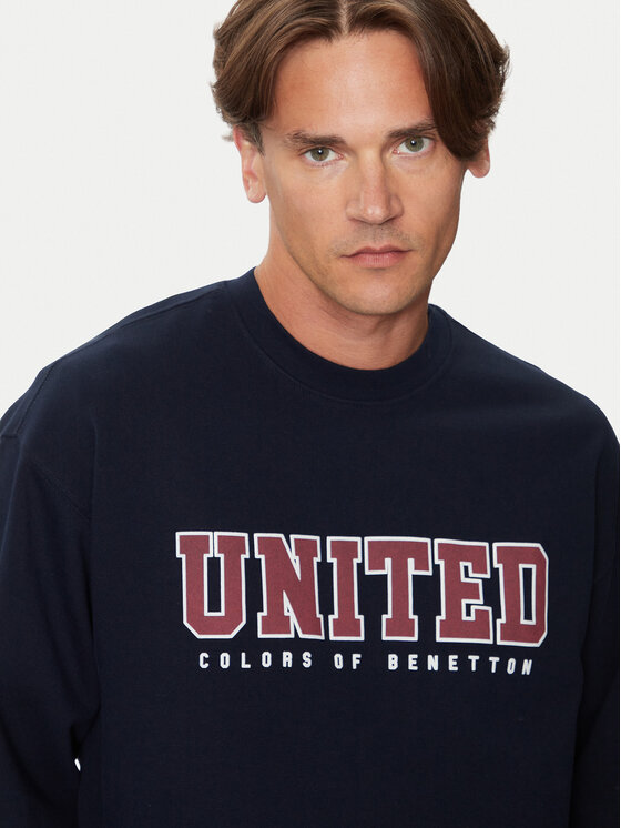 United Colors Of Benetton United Colors Of Benetton Μπλούζα 342ZU1094 Σκούρο μπλε Regular Fit