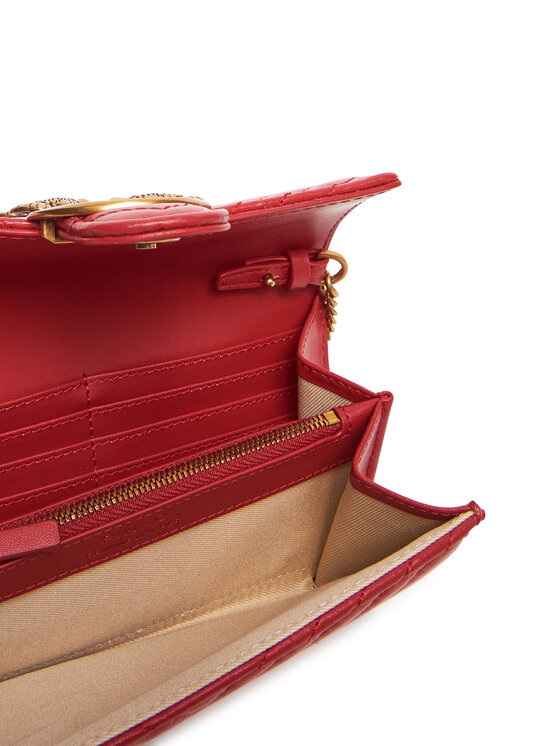 PINKO PINKO Rankinė Love One Wallet C PE 25 PLTT 100062 A0GK Raudona