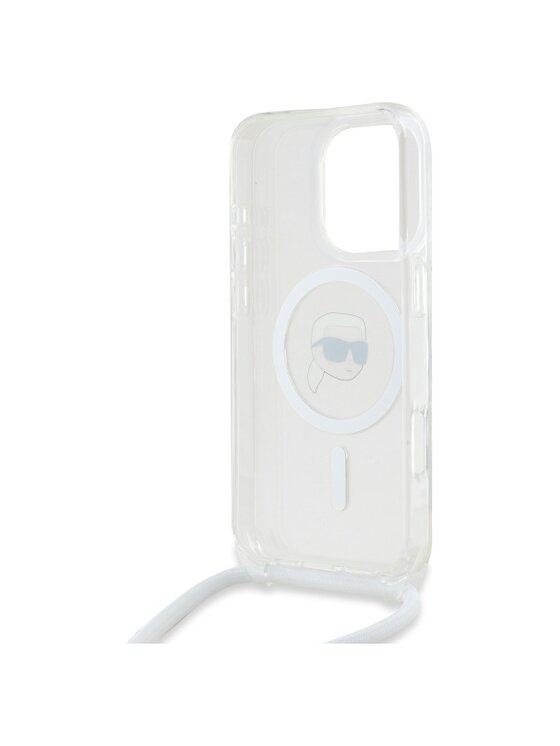 KARL LAGERFELD KARL LAGERFELD Etui na telefon Crossbody IML Karl Head Przezroczysty
