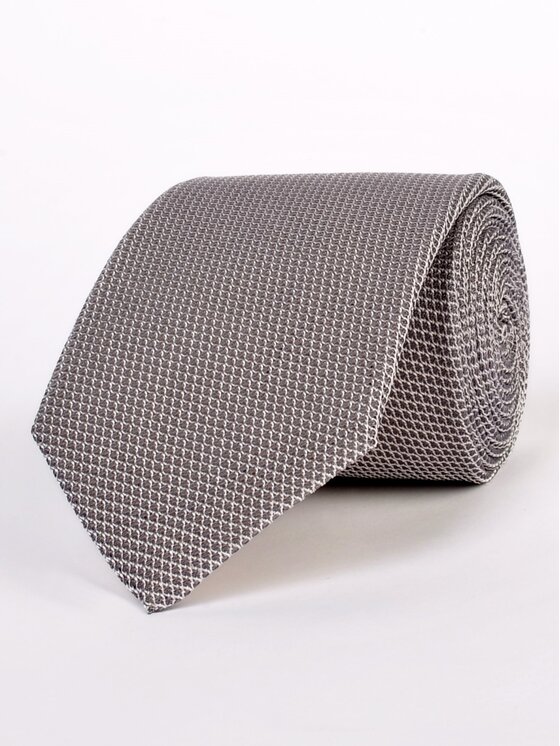 ELSNER ELSNER Γραβάτα JEDWAB GRENADYNA GARZA FINA A1947 Ασημί