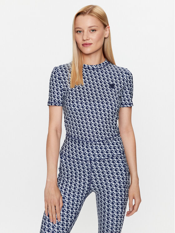 Guess Tricou V3GP18 MC03W Bleumarin Regular Fit